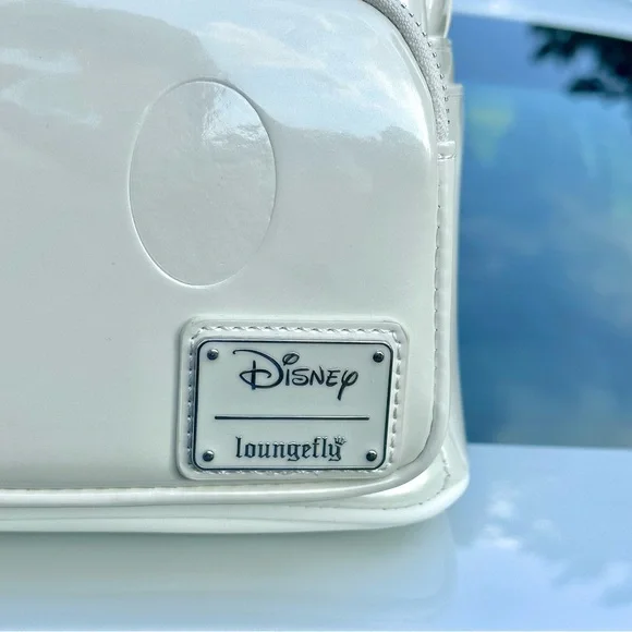 New Pearl White Mickey Mouse Signature Disney Loungefly Mini Backpack 🤍 - Picture 6 of 7